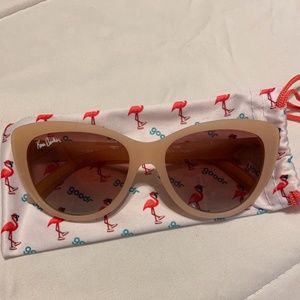 Brand new Goodr pink and gold sunglasses